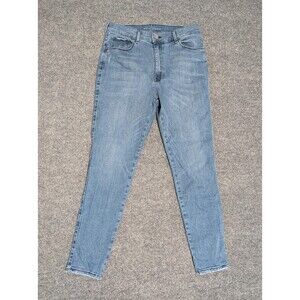 Mott Bow Jeans Womens 30x28 (28x27) Hi Rise Skinny Denim Blue